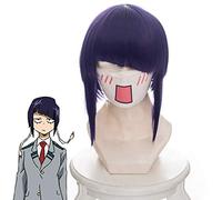 Boku pas de héros académique Kyoka Jiro Cosplay perruque 35 cm court droit synthétique cheveux pour femmes Anime Costume fête perruque violet