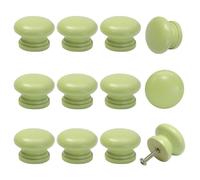 BokWin Lot de 20 boutons de tiroir en bois vert