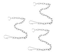 BokWin Lot de 3 chaînes de rechange en acier inoxydable pour poignée de toilette, compatible avec la plupart des rabats de toilettes