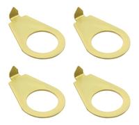 BokWin Lot de 4 boutons de guitare 3/8" Glod - Plaques indicatrices - Pointeurs de position pour Gibson Les Paul - Pièces de guitare électrique