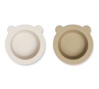 Liewood - Lot de 2 Bols à Ventouse Peony - Sandy / Oat
