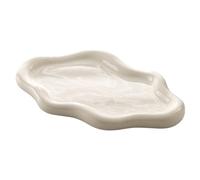 Bol à Bijoux, Plateau Bijoux Céramique Minimaliste, Minimaliste Plat à Bijoux, pour Bougies Parfums Boucles d’Oreilles Colliers Bagues Breloques Bonbons (Grand)