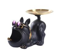 Bol à bonbons | Bol Bulldog pour petits objets - Figurine Bulldog en résine, jolie boîte de rangement pour salon cuisine