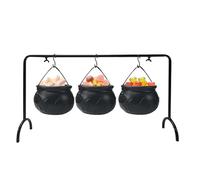 Bol À Bonbons Chaudron D'Halloween - 21,65 X 11,81 X 6,1 Dans Un Récipient Décoratif De Sorcière, Ornement De Table Effrayant, Support De Friandises En ABS | Accessoire D'ambiance De Maison Hantée Ave