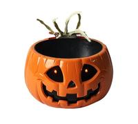 Bol à bonbons d'Halloween | Bols à sucre en forme de citrouille - Rangement pour collation avec main squelette mobile pour fête, jardin, anniversaire, maison hantée, porche, salle de classe