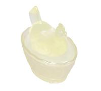 Bol à bonbons en résine avec couvercle décoratif en forme de poule pour homme et femme