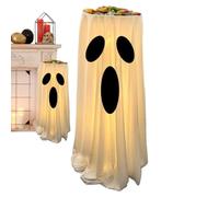 Bol À Bonbons Fantôme D'Halloween Support à Lumineux sur Pied de Grande