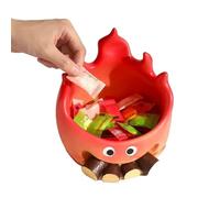 Bol à bonbons pour table, plateau fourre-tout décoratif en forme de flamme - Plat de service multi-usage pour clés, bijoux et fruits, décoration élégante d'entrée et organisateur de maison