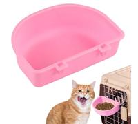 Bol à cage pour animaux de compagnie - Récipient d'eau en métal, station d'alimentation sans pointe, support de chargeur de verrouillage réglable | Tasse de consommation compacte pour la caisse, acces