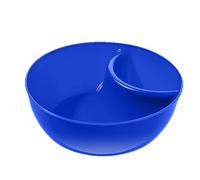 Bol à céréales anti-trempage - Plat de service divisé | Assiette empilable avec section de trempage, plateaux à crackers pour fêtes, support de frites, rangement des noix, récipient réutilisable