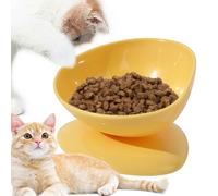 Bol À Chat - Distributeur 200ml avec Support Cou Animaux,Écuelle d'alimentation Féline Inclinée à 15 Degrés,pour Chats et Chiots Intérieur Extérieur Déplacements