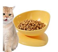 Bol à Chat Incliné,Bol 200ml Anti-Bascule avec Soutien Cervical pour Animal - Bols Inclinés À 15° pour Chats D'Intérieur | pour Chiens Chats et en Intérieur Extérieur et Voyage