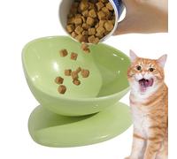 Bol à Chat Incliné - Distributeur d'eau Anti-Bascule 200ml | Écuelle d'alimentation Féline Inclinée à 15 Degrés - pour Chats et Chiots Intérieur Extérieur Déplacements