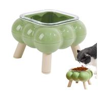 Bol à chat surélevé haut bol pour chat - assiette d'eau avec jambes hautes anti-menton noir pour animaux domestiques pour usage quotidien, maison, voyage, appartement, sol, alimentation