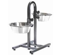 Trixie Bar hauteur réglable 24 cm pour chien – 2x 2,8 l – Hauteur maxi 43 cm