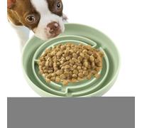 Bol à chiens d'alimentation lente, bol de mangeoire lent | Porte-aliments Silicone Maze Dog Bowl,Supplies anti-glissement anti-glissement, les jouets interactifs s'arrêtent pour les gros petits animau