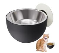 Bol À Chiens Magnétique Mural, Bol À Chats Montés Fixes, Bols De Nourriture pour Chiens Magnétiques Anti-déverse en Acier Inoxydable, Bol À Animal De Compagnie Élevé Détachable Bol À Chat