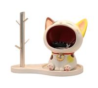 Bol à clés pour entrée | Statue de chat sculpture support décoratif, porte-clés, bol à bonbons salon chambre buffet décoration