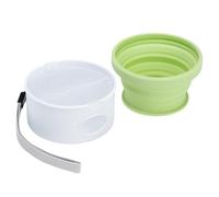 Bol à collation pour chien, bol à nourriture pour chien - Conteneur pliable pour friandises pour animaux de compagnie avec support de sac à déchets,Bol d'eau Portable pour animaux de compagnie, récipi