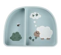 Done By Deer - Bol à compartiments ventouse Tiny farm Bleu