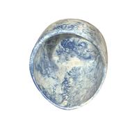 Bol à dénuder en céramique - Outil de décapage des légumes | Coupe pour enlever les feuilles vertes et les feuilles, avec 4 trous, pour chou frisé et bette à carde