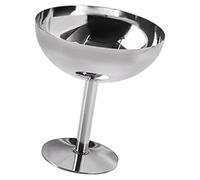Bol à dessert sur pied stable pour salade, noix, crème glacée, sundae, cocktail, condiment - Hauteur 6,2 cm