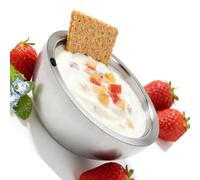 Bol à double paroi 304 sans rouille pour conserver les aliments chauds ou froids lors des rassemblements, excellent pour les soupes, légumes, barbecues, bol antidérapant à double paroi pour éviers