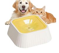 Bol à Eau Anti-Renversement pour Chiens,Grande Capacité 1100 ml Abreuvoir Sans Goutte pour Animaux | Grand Capacité Bac à Eau Lent avec Base Anti-Dérapante - Chiot Intérieur Extérieur Voyage Voiture C