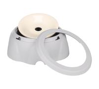 Bol À Eau Flamant Rose Rond Gris Pour Chien Antidérapant 1.2L 18.3x8.6x23.2cm