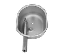 Bol à Eau Potable Animal Automatique Bols d'eau en Acier Inoxydable pour Chiens, Chevaux, Veau, Poulet, chèvre, bétail Horse Waterer Dispenser (Petit elliptique, Taille: env. 13 x 8cm / 5,12 x)