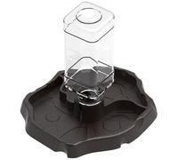 Bol à Eau Reptile avec Bouteille, 2 en 1 en Plastique Automatique Turtle Feeder et Dispensateur d'eau pour Tortues, lézard, Gecko, Serpent, Scorpion, mangeoire Automatique des Tortues