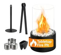 Bol à feu portable - Foyer de table, cheminée décorative d'intérieur | Fonction de flamme compacte sans fumée. Parfait pour balcon, bureau, appartement, maison, chambre, extérieur, jardin, fête, burea