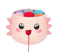 Bol à fil à tricoter - Design de dessin animé mignon avec grand support d'accessoires pour accessoires de tricot - Mignon bol de rangement pour laine | Pour femmes, adultes, débutants, ainsi que