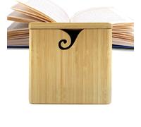 Bol à fil au crochet, bol carré en bois pour fil à tricoter, boîte portable de grande capacité, accessoires de tricot pour les amateurs de crochet et de travail à