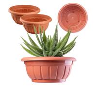 Bol à fleurs KADAX, en plastique, jardinière, 30 cm, terre cuite, 2 pièces