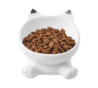 Bol à friandises pour chat, gamelle surélevée pour chat | Gamelle d'alimentation pour chaton avec oreilles d'animaux - Fournitures antidérapantes pour chatons, bols en céramique pour animaux de petite