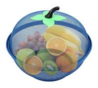 Bol à fruits avec couvercle, panier à fruits en métal en forme de pomme mailles fines avec couvercle pour les collations de légumes cuisine