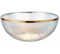 Bol à fruits, bol à fruits en verre, bol décoratif, bol en verre de luxe, bol à salade en verre arc-en-ciel, bols de service de soupe de riz aux fruits, vaisselle de table, verrerie de cuisine, stocka