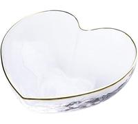 Bol à fruits, bol à fruits en verre, bol décoratif, bols en verre, bol en verre créatif à bord doré martelé, coupe d'amour, bol à fruits et à dessert for servir des salades de fruits, des desserts, de