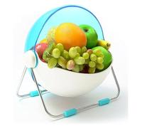 Bol à fruits Corbeille à fruits Bols à fruits, avec support en acier inoxydable, paniers à fruits ronds for cuisines 30 x 26 cm, support décoratif for fruits, collations, pain