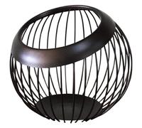 Bol À Fruits - Corbeille À Fruits En Métal De Comptoir - Bols À Fruits Style Vintage - Garde Les Fruits Et Légumes Frais - for Cuisine, Réception, Table À Manger - 20 X 19 X 13 Cm,Blanc(Black)