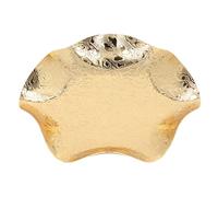 Bol à Fruits Doré, Corbeille a Fruit à Collation Assiette à Fruits, Bol à Fruits en Métal à Motif électrolytique, Plateau Panier à Fruits de Rangement à Collation pour Diverses Décor de Table