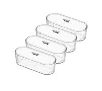 Bol à fruits élégant et robuste en polypropylène avec couvercle - Accessoire d'intérieur pour décoration de salon moderne - Solution de rangement pour noix et collations