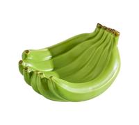 Bol à fruits en forme de banane - Plateau de service décoratif en céramique colorée pour la cuisine, les bonbons, les noix, support réutilisable pour la maison, le studio