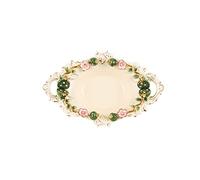 Bol à fruits en métal, bol à fruits, assiette à fruits, bol à fruits avec piédestal, collations binaurales en céramique, assiette de fruits, noix, compote, plateau de fruits secs, plateau décoratif de