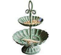 Bol à fruits en métal, bol à fruits, assiette à fruits, bol à fruits, plateau en métal vintage à 2 niveaux, assiette de présentation de bijoux, assiette à dessert antique, assiette à collation, maison