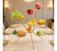 Bol à fruits explosif, feux d'artifice sur la table à manger, affichage de fruits flottants, ventilation à 360 ° pour garder la fraîcheur, sculptures faites à la main pour décoration de table de