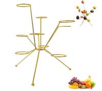 Bol à fruits explosif, feux d'artifice sur la table du dîner, présentoir à fruits flottant à 360 °, support à fruits créatif pour la décoration de la maison, pour la cuisine et les repas (Gold)