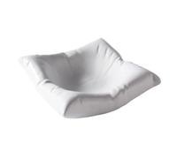 Bol à Fruits Moderne Creative White Hotel Square Plate, Ceramic Cold Dish, Artistic Conception Tableware(White,8 inch)