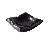 Bol à Fruits Moderne Creative White Hotel Square Plate, Ceramic Cold Dish, Artistic Conception Tableware(Black,6 inches)